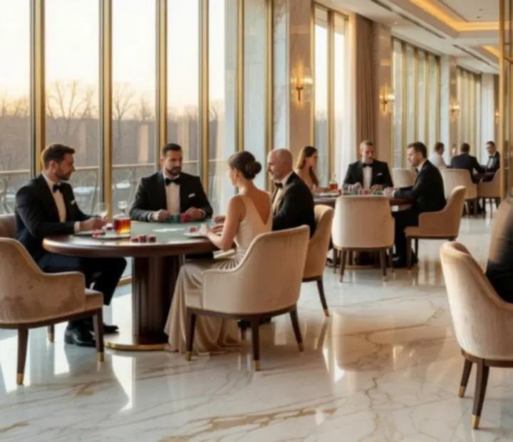 Cinematikus látkép Budapest elegáns étterméről és exkluzív pokerterméről
